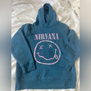 Cotton On Blue Nirvana Kids Hoodie
